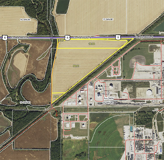 FOR SALE! Grundy County 53+ acres of Potential Industrial Development